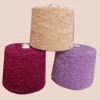Acrylic and polyester chenille yarn