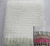 Acrylic basket woven throw, soft hand feel, your small quantities are negotiable.