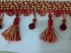 Acrylic beaded curtain lace, tassel fringe