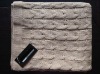 Acrylic cable knitted blanket, baby blanket, your small quantities are available.