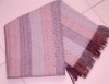 Acrylic chevron woven throw