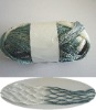 Acrylic hand knitting fancy yarn in mesh shape