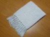 Acrylic loop yarn boucle woven throw, your small quantities are negotiable.