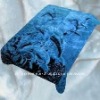 Acrylic mink & coral fleece blanket