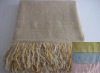 Acrylic mohair woven throw with fringes, blended material and large size are available