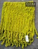 Acrylic ruffle knit throw