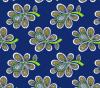 African Wax Indian Blue Cotton Fabric