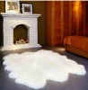 Alpaca sheep fur Rug Carpet Peru 110 x 94"