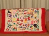 Alphabet Applique Kid Cotton Quilt