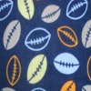 American football print fleece fabric for baby blanket and bathrobe