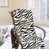 Animal Cream ZEBRA Print Fleece Throw Blanket 59 x 78