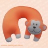 Animal Neck Travel Pillow Monkey; Kids Cartoon Cushion