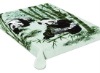 Animal design polyester mink blanket