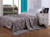 Animal print coral fleece blanket