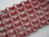 Anodizing Aluminium Chain Door Curtain In Red Colour