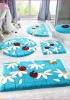 Anti-slip microfiber bath rug sets