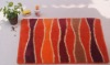 Anti-slip microfiber polyester tufted bath mats