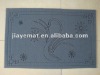 Anti-slip thin mat PVC laser engraved door mat