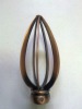 Antique copper finial for curtain rods