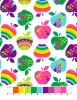 Apple printed Knitted swimwear fabric