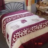 Appliqued patchwork comforter bedding set