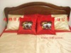 Asia style silk wedding bed set/king size and queen size