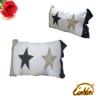 Assorted Colors Stars Applique Oblong Cushion Pillow