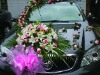 Attractive mesh flower/mesh belt for wedding car decoration