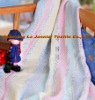 BB018-Herringbone and Leno Cotton Baby Blanket