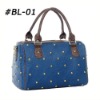 #BL-01 (Blue) Authentic Designer handbag with Studs