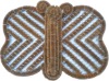 BUTTER FLY SHAPE COIR WIRE MATS