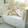 Baby gift set embroidery leaves 5pcs baby bedding sets in opp bag