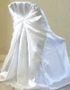 Bag chair cover, wrap chair cover, self tie chair cover