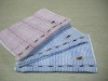 Bamboo fiber & Cotton Colorful stripes hand towels T2034 with embroidered dog pattern for kids