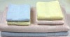 Bamboo fibre satin-border plain colored bath towel
