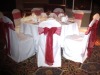 Banquet chair covers,Banquet/Hotel chair covers,Organza sash