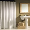 Bath white curtain