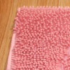 Bathroom 3pc rugs Chenille bath mat wirh latex back