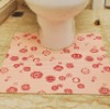 Bathroom accessories-PVC Foam Printed Toilet Mat,pedestal mat