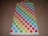 Beach towel bag with star pattern