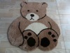 "Bear" tufted floor mat