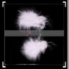 Beautiful!! 10 Feathers Marabou Fluff 4.5" White