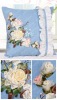 Beautiful DIY  ribbon stitch cushion covers