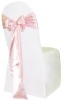 Beautiful Pink Chair Cover with Sashes XYM-S28