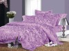 Beautiful flower Silk Bed Sheet Set