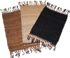 Beautiful leather area rugs