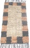 Beautiful leather bordered rugs