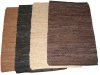 Beautiful leather natural area rugs