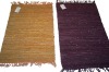 Beautiful plain leather area rugs