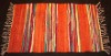 Beautiful striped chindi rug with fringes